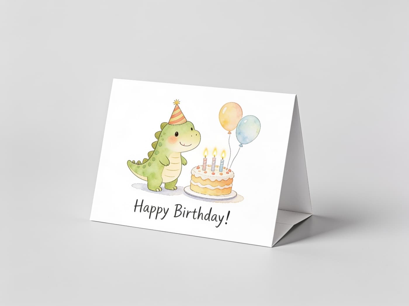 AI birthday card idea: For the little ones