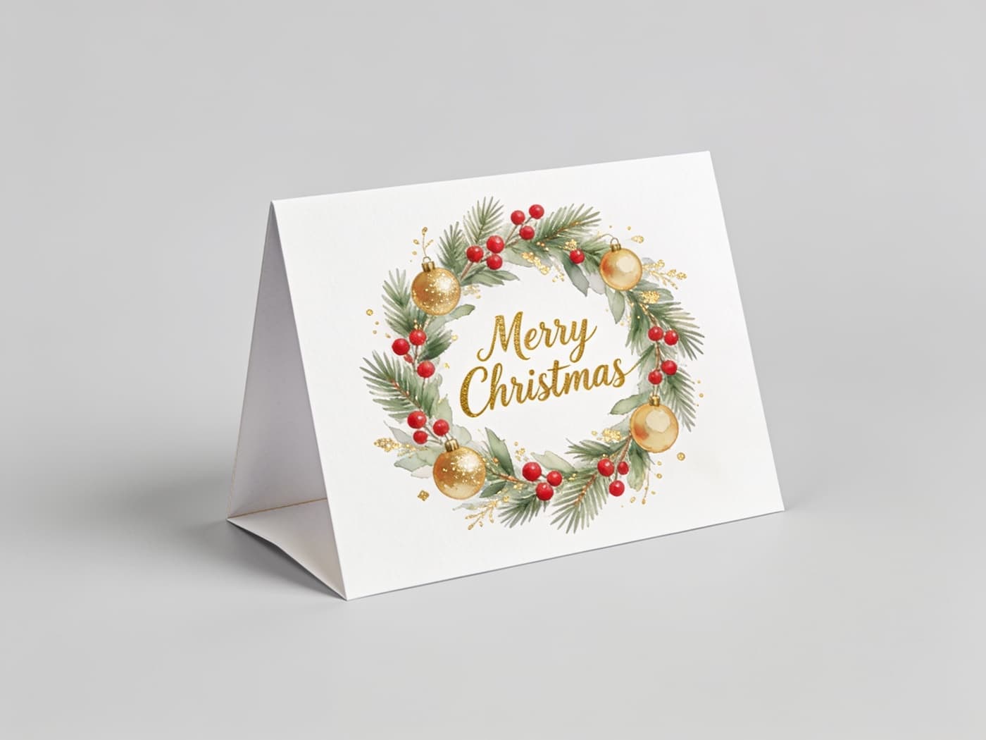 AI Christmas card idea: For something classic